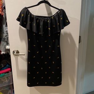 Pineapple off the shoulder dress